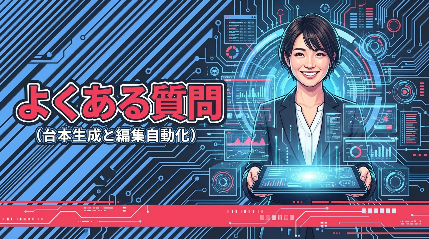 よくある質問（台本生成と編集自動化）