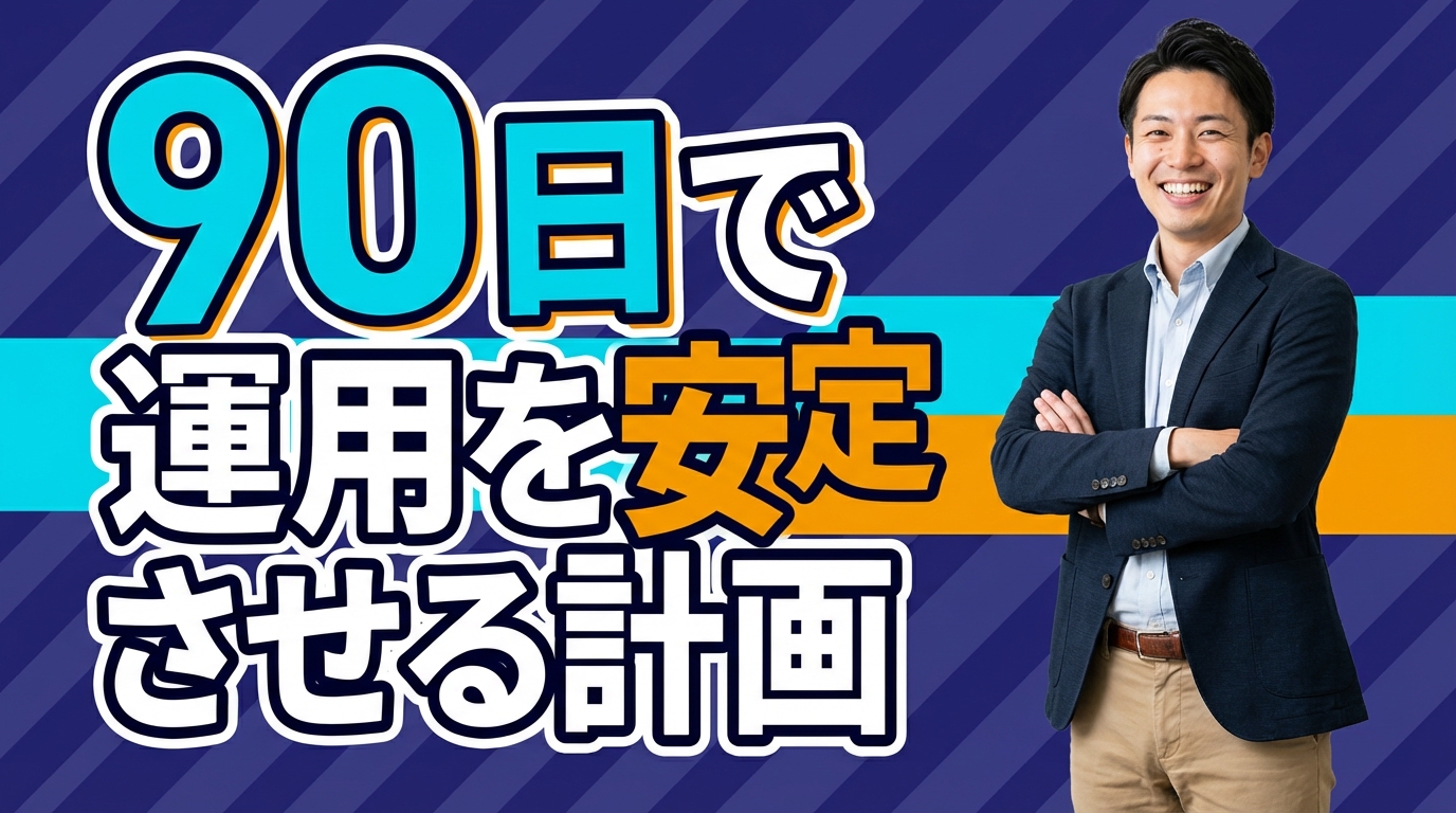 90日で運用を安定させる計画