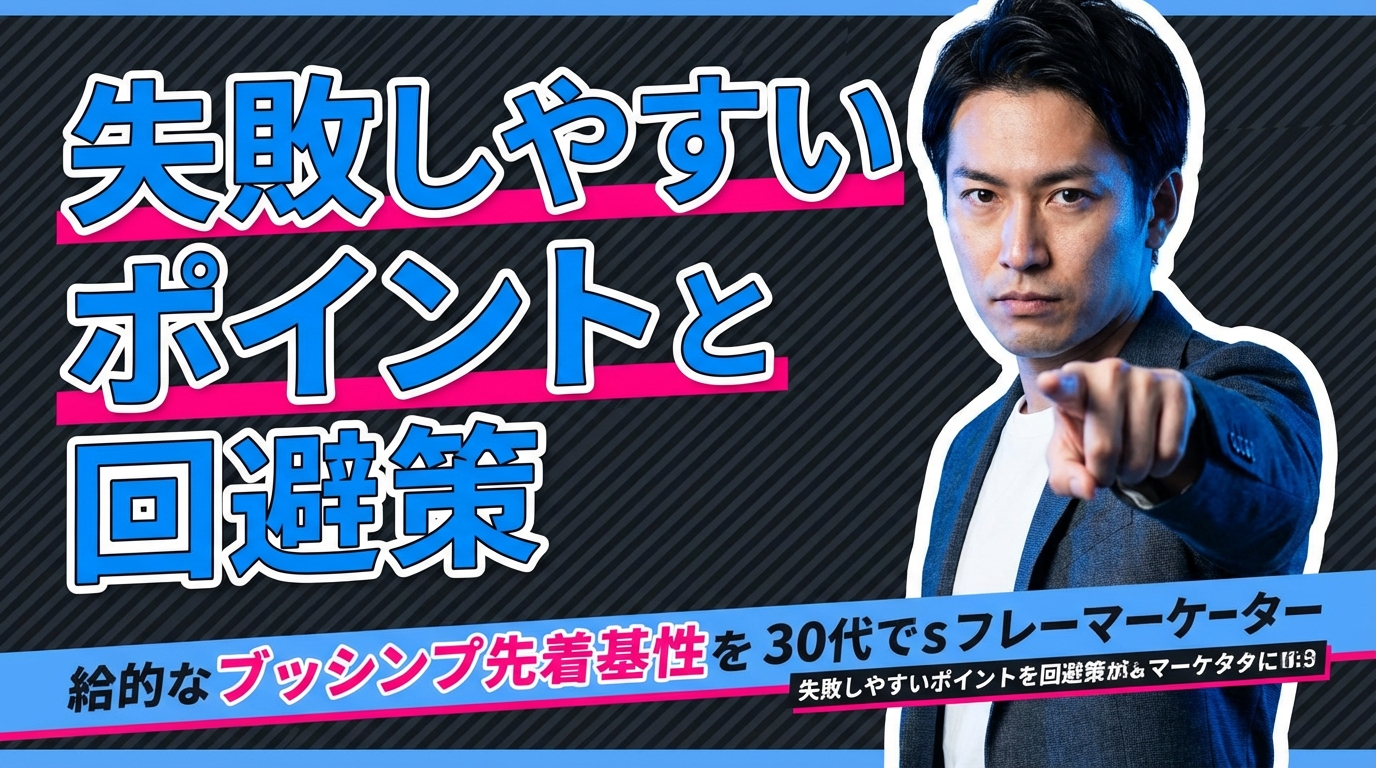 失敗しやすいポイントと回避策
