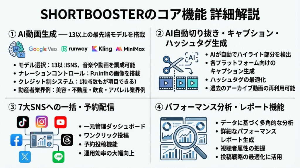 SHORTBOOSTERのコア機能 詳細解説