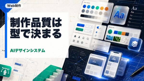 AIでWeb制作のデザインシステムを構築する方法｜制作スピードと品質を両立