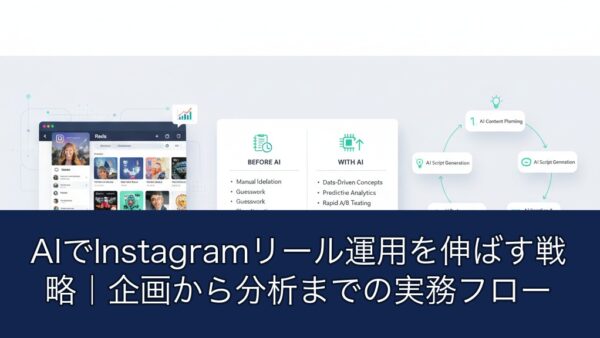 AIでInstagramリール運用を伸ばす戦略｜企画から分析までの実務フロー