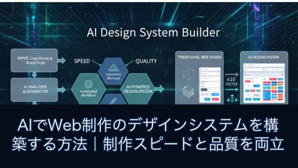 AIでWeb制作のデザインシステムを構築する方法｜制作スピードと品質を両立