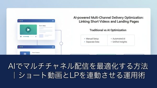 AIでマルチチャネル配信を最適化する方法｜ショート動画とLPを連動させる運用術