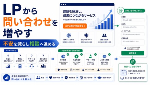LPから問い合わせを増やす方法｜導線設計と改善ポイントを解説